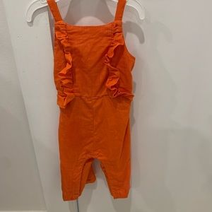 Habitual girls orange romper size 12 months